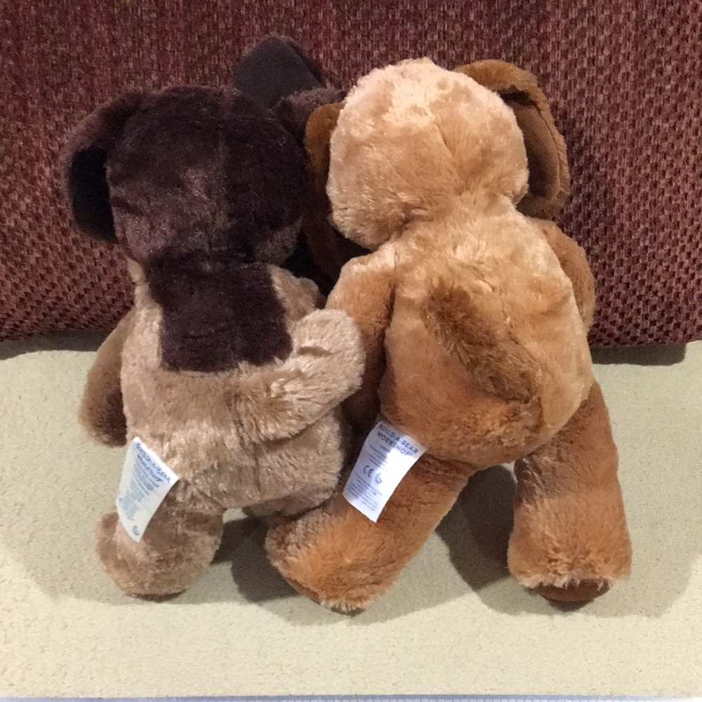 Plush Dog Toy Set - Brown and Tan - Picture 6 of 8